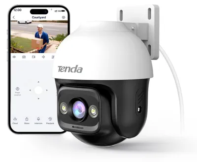 Productafbeelding van Tenda bewakingscamera voor buiten, WLAN, 1080P, camera voor buiten, nachtzicht, beveiligingssysteem