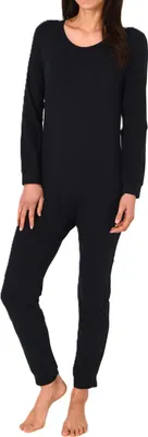 Produktbild von Pflegebody langarm – UNI – Einteiler Body Schlafananzug mit Reißverschluss am Rücken ; navy ,