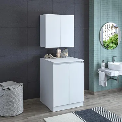 Produktbild von Roomart ATLANTIC-V Waschmaschinen-Überbauschrank 70 cm breit, Weiß