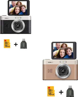 Image de Appareil photo numérique KODAK Pixpro C1 CMOS 5x 16MP Noir - Bundle