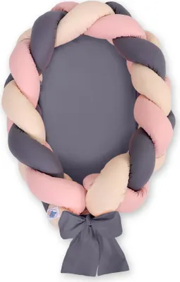 Produktbild von Kokon 2 in 1 Babybett beige für Neugeborene und Säuglinge mit abnehmbarem Bezug und ECO FILLBALL Füllung