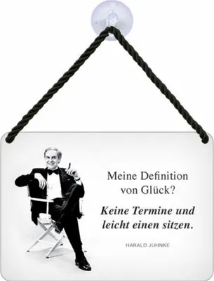 Produktbild von Kulthänger Blechschild Glücksdefinition KH027