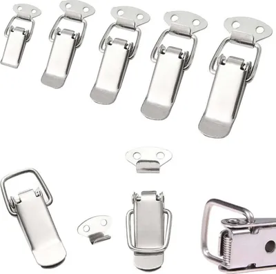 Produktbild von HOOZ 4x Spannverschluss Edelstahl, ideal als Kistenverschluss Klappverschluss - (55 mm)