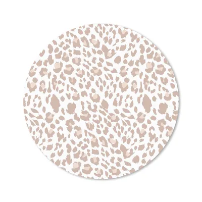 Obrázok produktu pre Podložka pod myš - Zvieracia potlač - Panter - Pastelové farby - 40x40cm - Rohožka pod myš