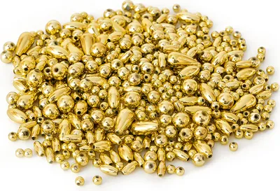 Produktbild von Metallic-Perlenmischung, ca. 50g Gold