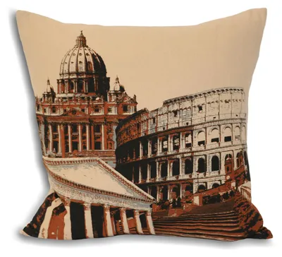 Fotokissen Rom City, Creme, 45 x 45 cm