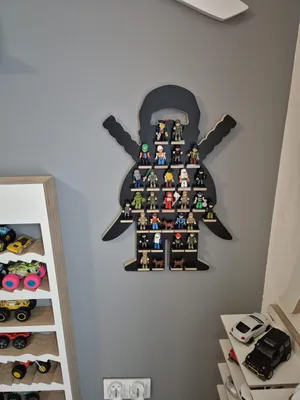 Produktbild von Minifigurenregal - Schwarzer Ninja