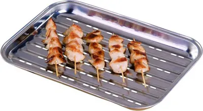 Produktbild von BBQ Collection Grillkörbe - Grillschale - Für Fleisch, Fisch und Gemüse - Edelstahl