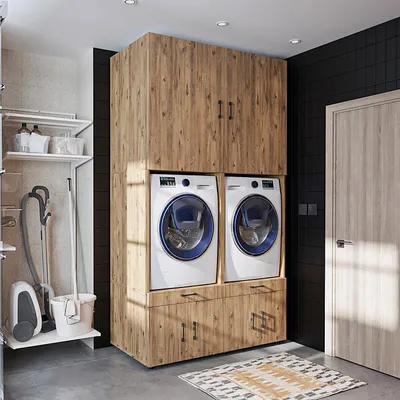 Obrázek produktu pro Roomart SERIE 3 Skříňka pod pračku, šířka 134 cm, dub