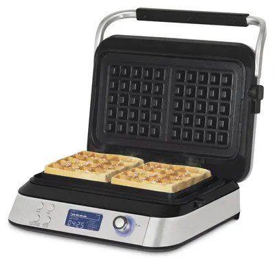 Waffeleisen 12x12,5 cm, 5 Programme, LCD, 7 Bräunungsstufen, 1600 W