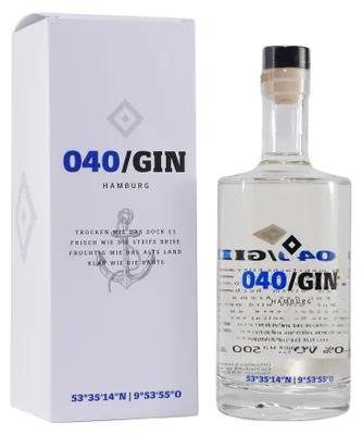 Produktbild von 040/Gin Hamburg, 40% Vol. 0,5 l