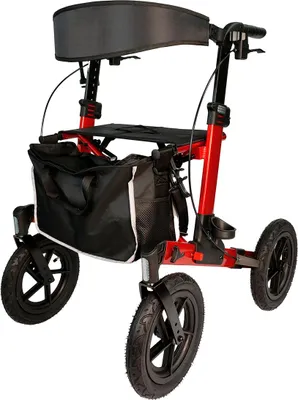 Produktbild von Arvo Rollator Outdoor, rot