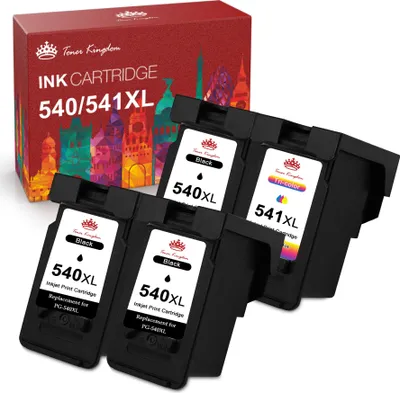 Produktbild von 4x Druckerpatronen für Canon PG-540 XL CL-541XL Pixma MG3650 MG2250 MG4250 TS5150
