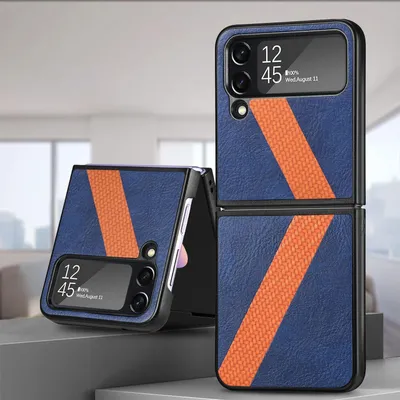 Image de Étui pour Samsung Galaxy Z Flip4 5G en similicuir / motif L - Neuf