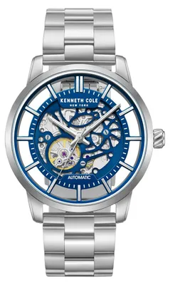 Image de Kenneth Cole Montre automatique Automatic Steel Skeleton Blue