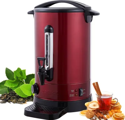 Produktbild von AREBOS Glühweinkocher 950 W | Heißgetränkespender | 8,8 L | mit Auffangschale, Auslasshahn, Thermostat und Überhitzungsschutz