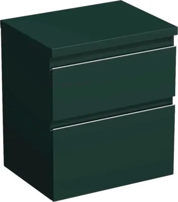 Produktbild von Jungborn Waschtischunterschrank TRENTA BxHxT 56,7 x 64,6 x 44,5 cm Frontfarbe grün salvia matt TRE DESK 60 2Z S A9146