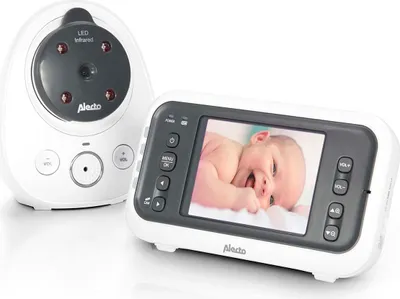 Image de Alecto DVM-77 - Babyphone avec caméra et écran couleur 2.8", blanc/anthracite