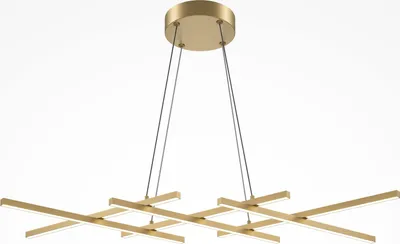 Produktbild von Maytoni Moderne Pendelleuchte Halo LED incl. in Messing aus Aluminium  40 W für Küche, Schlafzimmer, Wohnzimmer, Esszimmer, Lobby