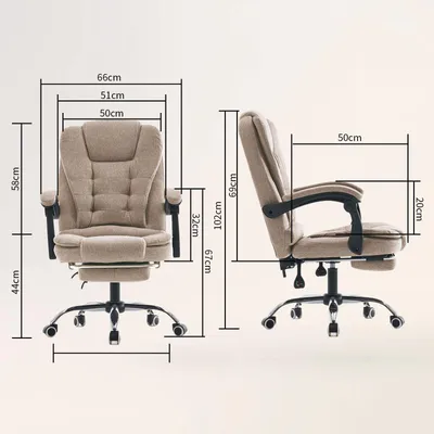 Obrázek produktu pro Kancelářská židle - Ergonomická židle - Počítačová židle - Otočná židle - Židle do kanceláře - S nastavitelnou výškou