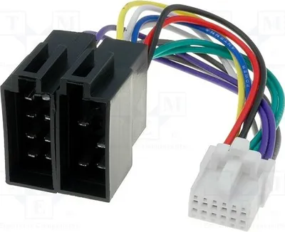 Immagine prodotto di 1 connettore ISO, con 12 pin, per autoradio da cruscotto