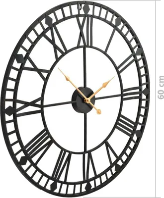 Produktbild von vidaXL Wanduhr Vintage mit Quarzwerk Metall 60 cm XXL