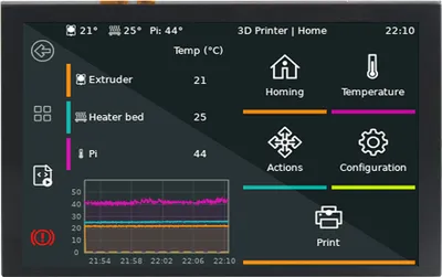 Obrázek produktu pro 5palcový dotykový monitor, kompatibilní s deskou Raspberry Pi, 800 x 480 DSI IPS LCD displej, 5bodový dotyk, kapacitní obrazovka, podporuje různé modely Pi5/4B/CM4/3B+/3A+/3B/CM3, snadná instalace