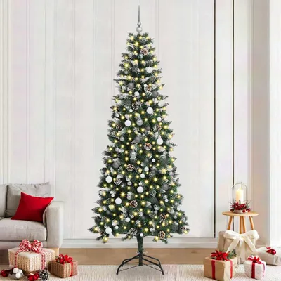 Obrázok produktu pre Maison Exclusive – Umelý vianočný stromček s 300 LED diódami a podstavcom, zelený, 240 cm
