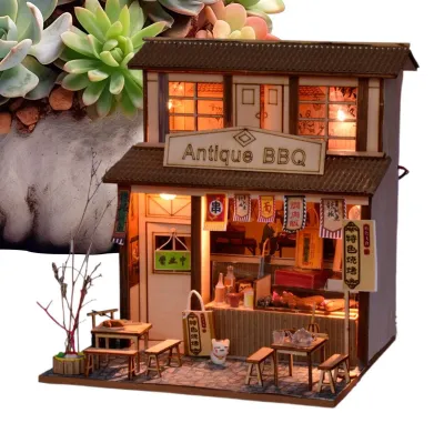 Productafbeelding van Miniatuurhuisbouwset Vintage Grillrestaurant