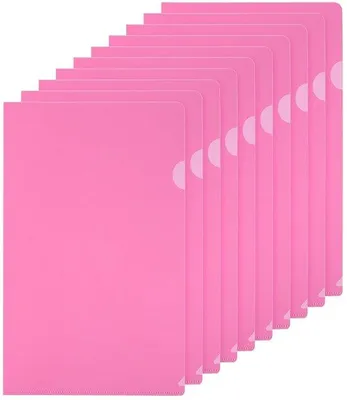 Obrázek produktu pro Průhledné složky na dokumenty A4, růžové, 30 kusů