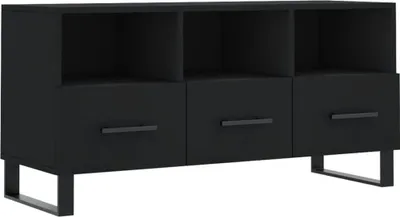Obrázek produktu pro vidaXL TV skříňka černá 102x36x50 cm Dřevěný materiál