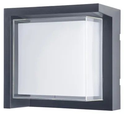 Imagen del producto de Forlight - Lámpara de pared LED Creu Square, 15.1W, 2700K - 4000K - 6000K, 1800lm, IP65, CRI>80, , para exteriores, de bajo consumo, fácil montaje, diseño moderno