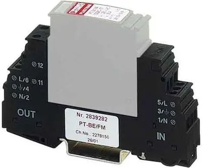 Zdjęcie produktu dla Phoenix Contact 2839282, 230 V, Czarny, Poliamidowy, IP20, 45,91 g, 17,7 mm