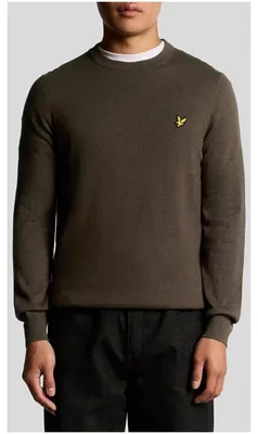 Immagine prodotto di Lyle & Scott Maglia Uomo Marrone in cotone - KN2110VC - Taglia XL