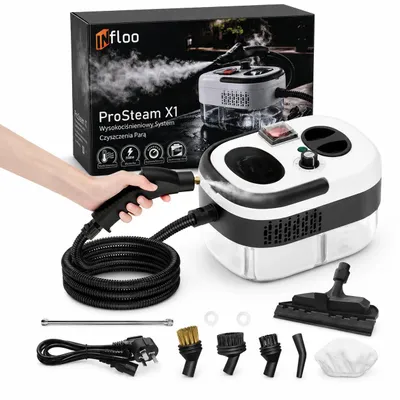 Produktbild von INfloo ProSteam X1 Dampfreiniger 2500W 4,5 bar 1,2L 6 Dampfstufen