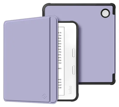 Produktbild von Fintie Hülle für Tolino Vision Color (2024)/Vision 6 (2021) & Kobo Libra Color (2024)/Libra 2 (2021) 7 Zoll eReader - Superleicht Soft TPU Schutzhülle mit Auto Schlaf/Wach, Pastellviolett