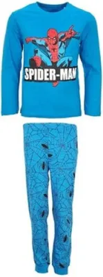 Produktbild von Marvel Spiderman Kinder Jungen Schlafanzug Pyjama lang – Blau / 98
