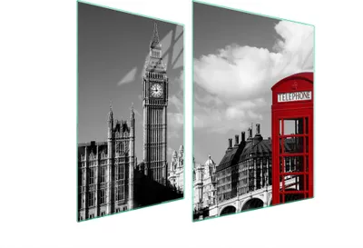 Obrázek produktu pro Skleněná Ochranná Deska Na Srdce 70X52 London
