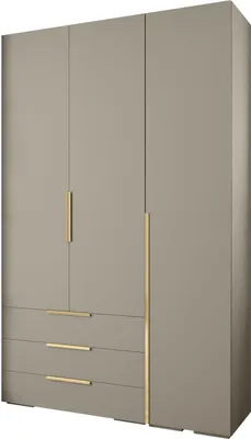 Produktbild von MEBLE KRYSPOL Inova 1 Möbelset Garderobe, 236,7x150x47cm - Kaschmir, Gold