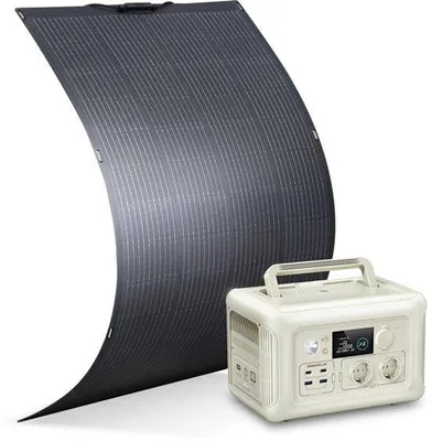 Imagen del producto de Generador de energía solar portátil de 600W con panel monocristalino de 200W