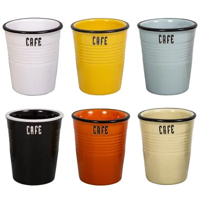 Produktbild von Farbige Kaffeebecher "Brasserie bistrot" (6-stück)