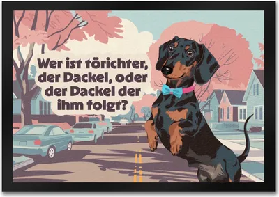 Produktbild von Dachshundliebe Fußmatte in 35x50 cm