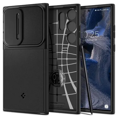 Obrázok produktu pre Spigen Optik Armor čierny kryt pre Samsung Galaxy S23 Ultra