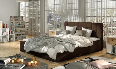 Produktbild von Designer Bett Schlafzimmer Betten Textil Hotel Luxus Polster 180x200cm Stoff neu