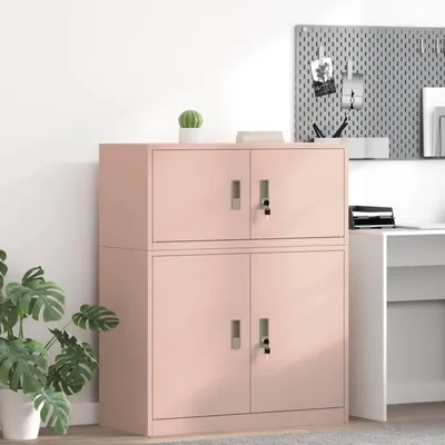 Produktbild von "Schlussverkauf" Aufbewahrungsschrank für Büro - 1 pc Büroschrank - Rosa 90x40x40 cm Stahl  C15041