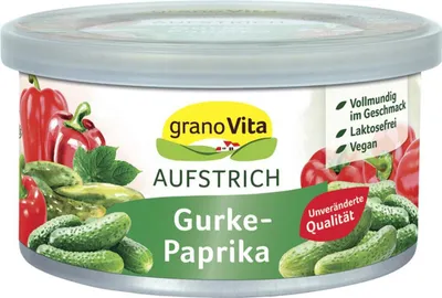 Produktbild von granoVita Veganer Brotaufstrich mit Gurke und Paprika
