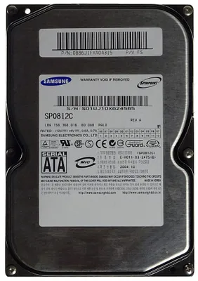 Produktbild von 80GB HDD Samsung SP0812C S-ATA ID5689