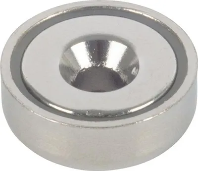 Produktbild von fix-o-moll Topfmagnet Neo.Ø20, H6,9,m.Senkb. Ø4,5 Inhalt: 1
