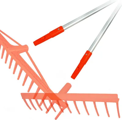 Zdjęcie produktu dla Trzonek teleskopowy 50-120 cm z systemem zatrzaskowym - trzonek do mioteł i grabi