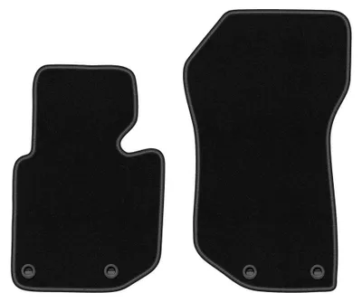 Productafbeelding van Velours voormatten voor BMW 3 E36 1993-2001 (cabrio) – 2-delig, zwart, op maat – Wielganizator BASIC